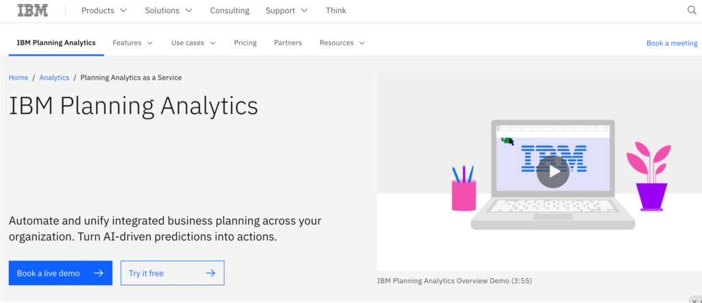 Strategic Planning AI Tool - IBM Planning Analytics